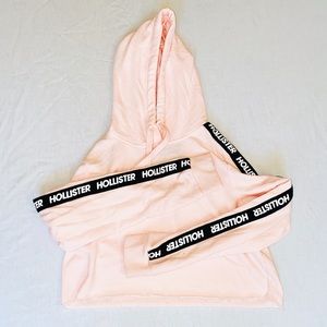 Pink cropped hoodie